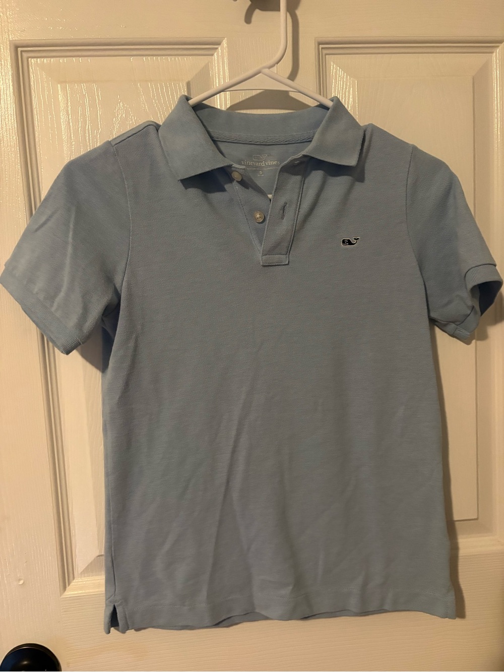 Vineyard Vines Boys Light Blue Classic Pique Polo